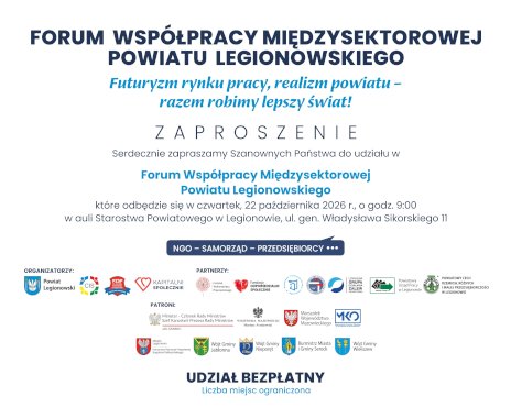 Plakat zapraszający na wydarzenie, szczegółowe informacje w aktualności