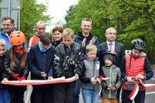 Ciąg pieszo-rowerowy w Komornicy oficjalnie otwarty