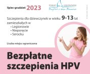 Zapisy na szczepienia przeciwko HPV