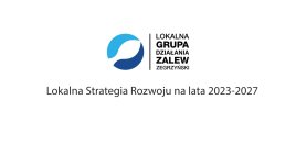 Logo LGD ZZ z napisem: Lokalna Strategia Rozwoju LGD ZAlew Zegrzyński na lata 2023-2027