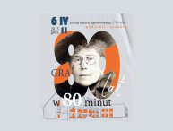 Grafika promująca grę miejska, główny motyw postac Marii Konopnickiej wpisana w cyfrę 80.