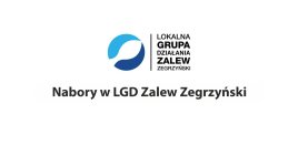 grafika z logo LGD oraz napisem Nabory w LGD Zalew Zegrzyński
