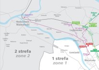 mapa szkic przebiegu linii L-7