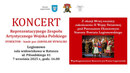 Zdjęcie przedstawia plakat koncertu Wojska Polskiego