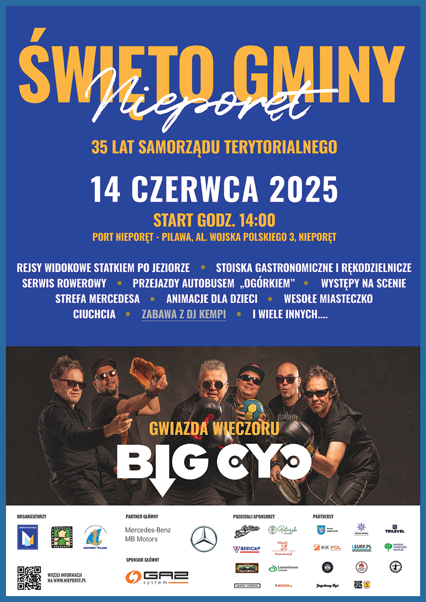 Plakat zapraszający na Święto Gminy Nieporęt.