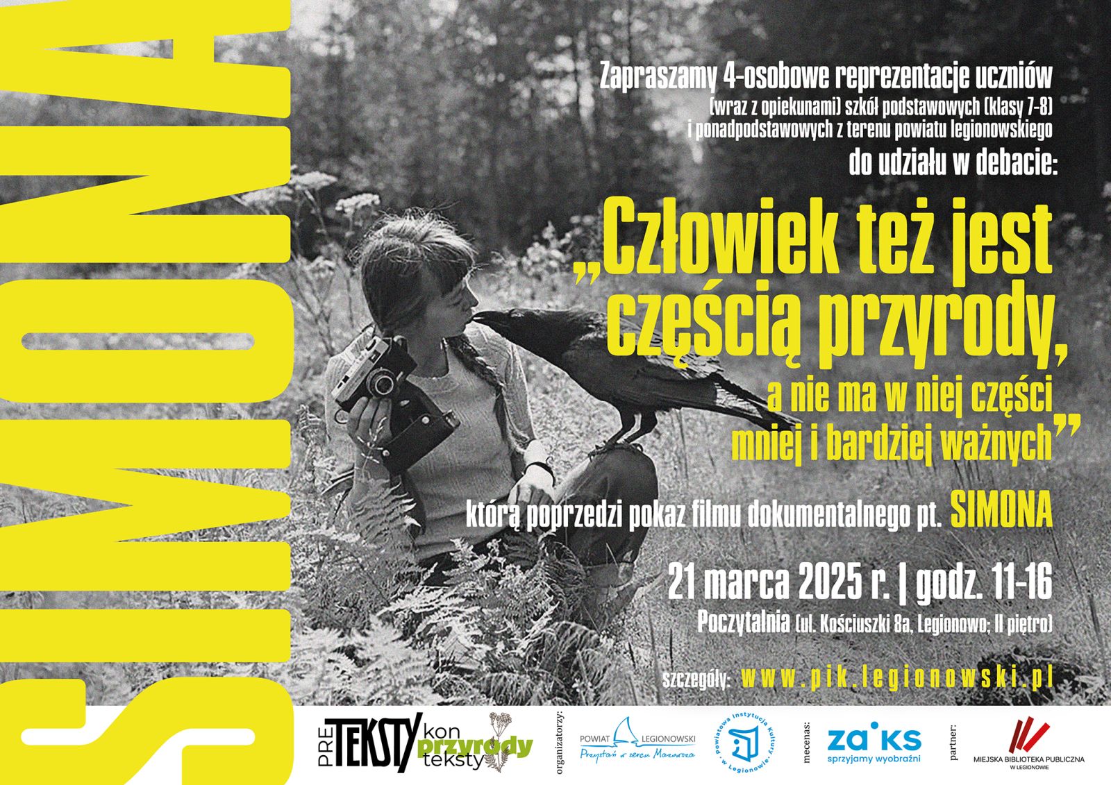 Plakat zapraszający na wydarzenie, szczegółowe informacje w aktualności.