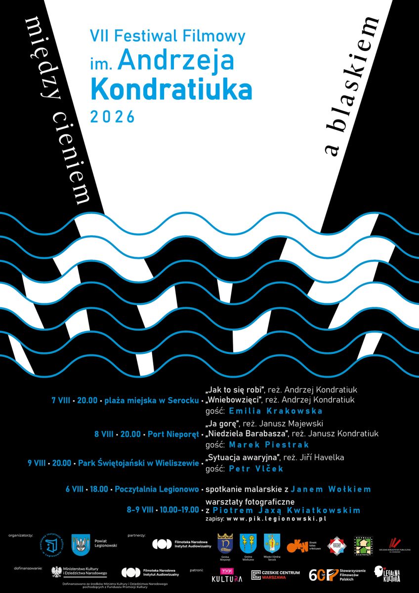 Plakat zapraszający na festiwal, szczegółowe informacje w aktualności