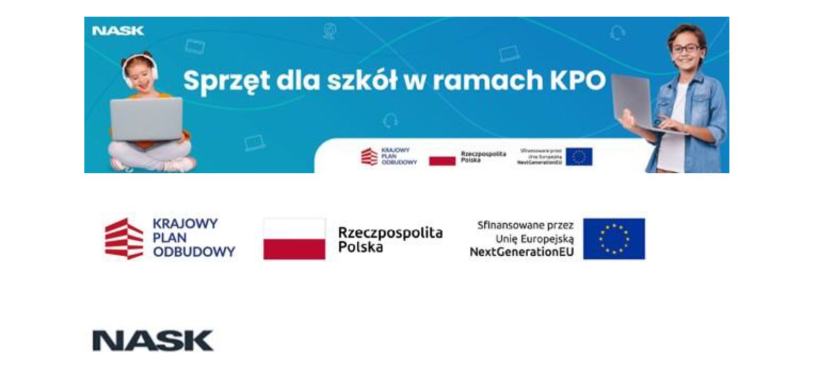 belka projektu sprzet dla szkół w ramach KPO
