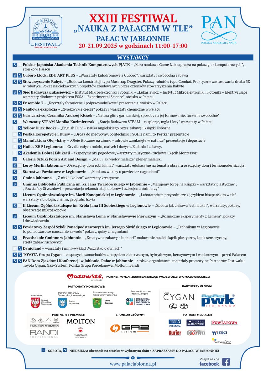 Program wydarzenia - szczegóły załacznik do aktualności plik pdf.