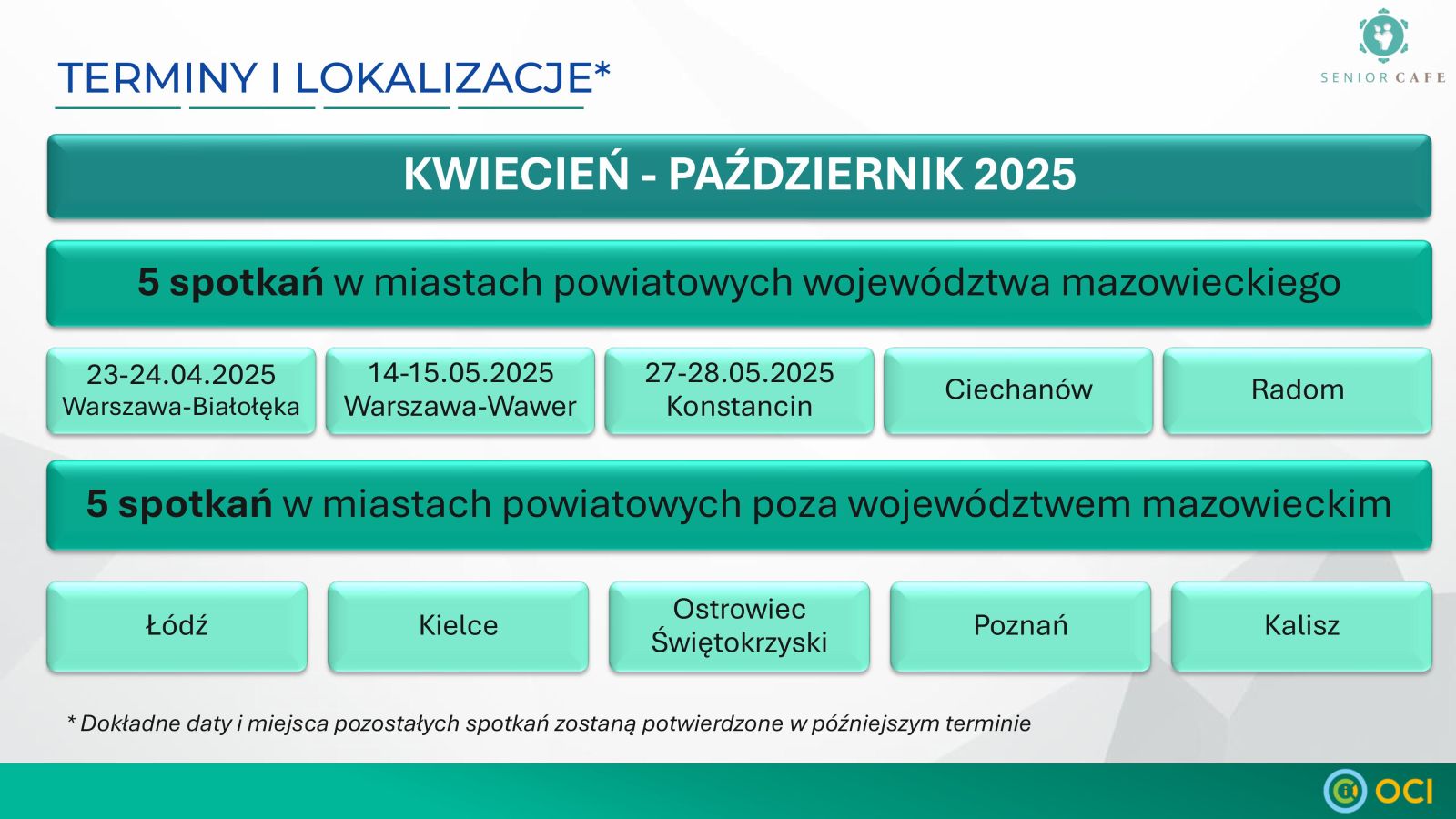 grafika z terminami wydarzenia