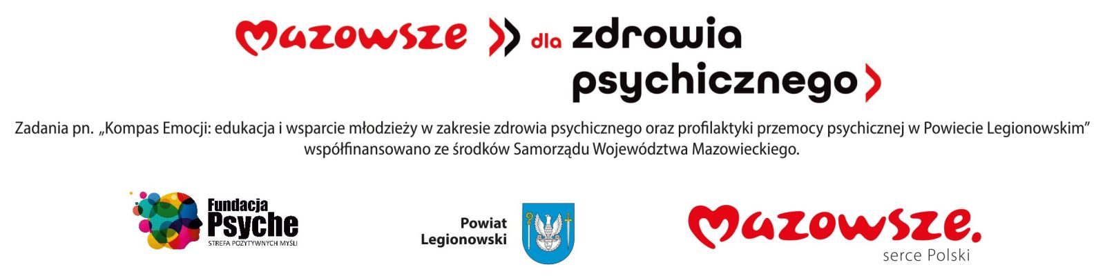 Belka z logotypami i informacją o projekcie
