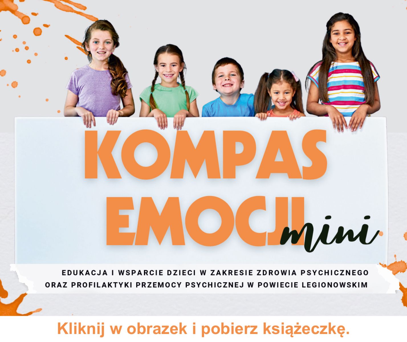 Kompas emocji mini książeczka. Kliknij w obrazek i pobierz książeczkę w pliku .pdf.