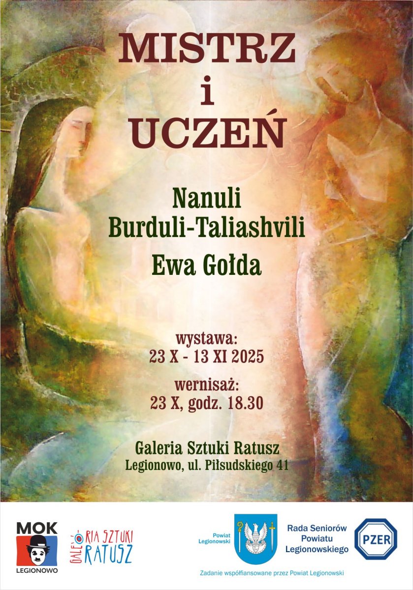 Plakat wystawy Mistrz i uczeń