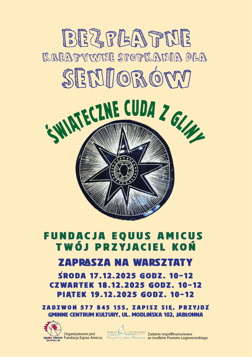 Plakat zawierający informacje o wydarzeniu.  Te informacje są podane w aktualności.