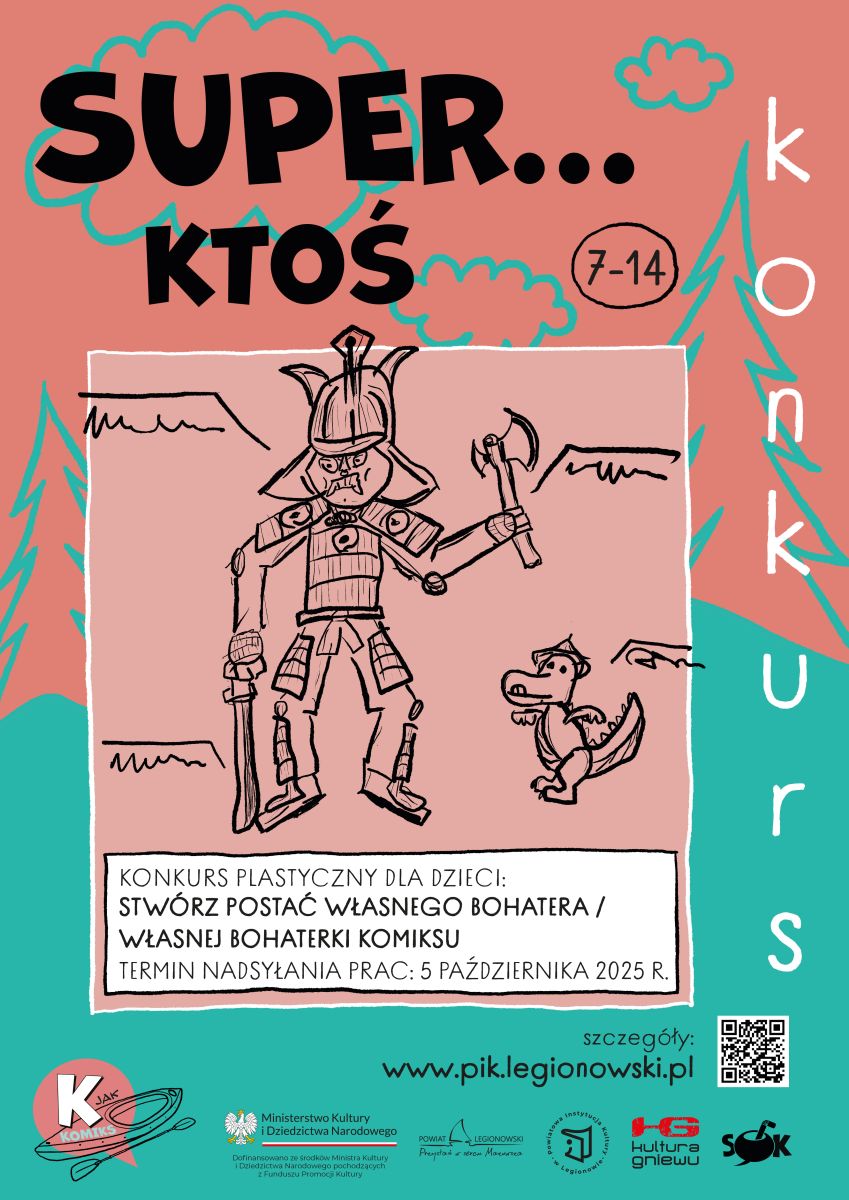 Plakat promujacy konkurs, szczegółowe informacje w aktualności.