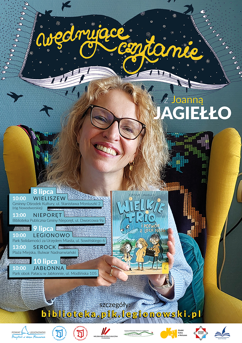 Plakat promujący wydarzenie pt. Wedrujące Cztanie. Informacje w aktuaności.